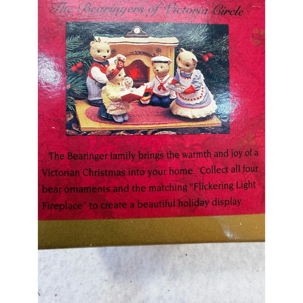 Hallmark Keepsake Ornament Papa Bearinger Victoria Circle Victorian Bear 1993